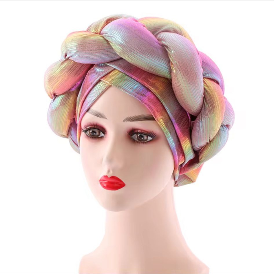 Turban Aurore Boréale – Collection Prestige Éclat