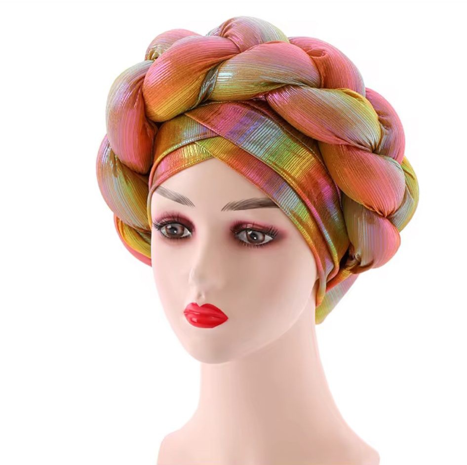 Turban Aurore Boréale – Collection Prestige Éclat
